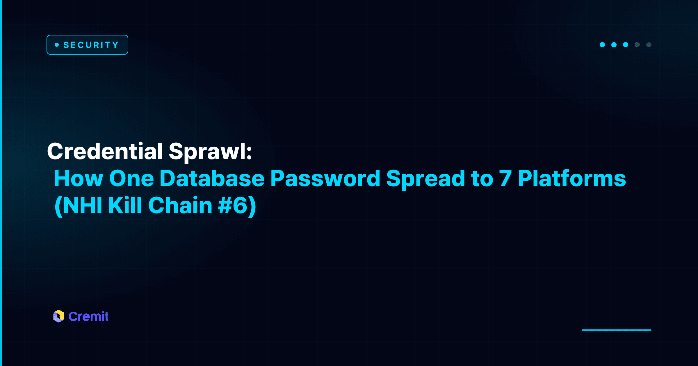 Credential Sprawl: How One Database Password Spread to 7 Platforms (NHI Kill Chain #6)