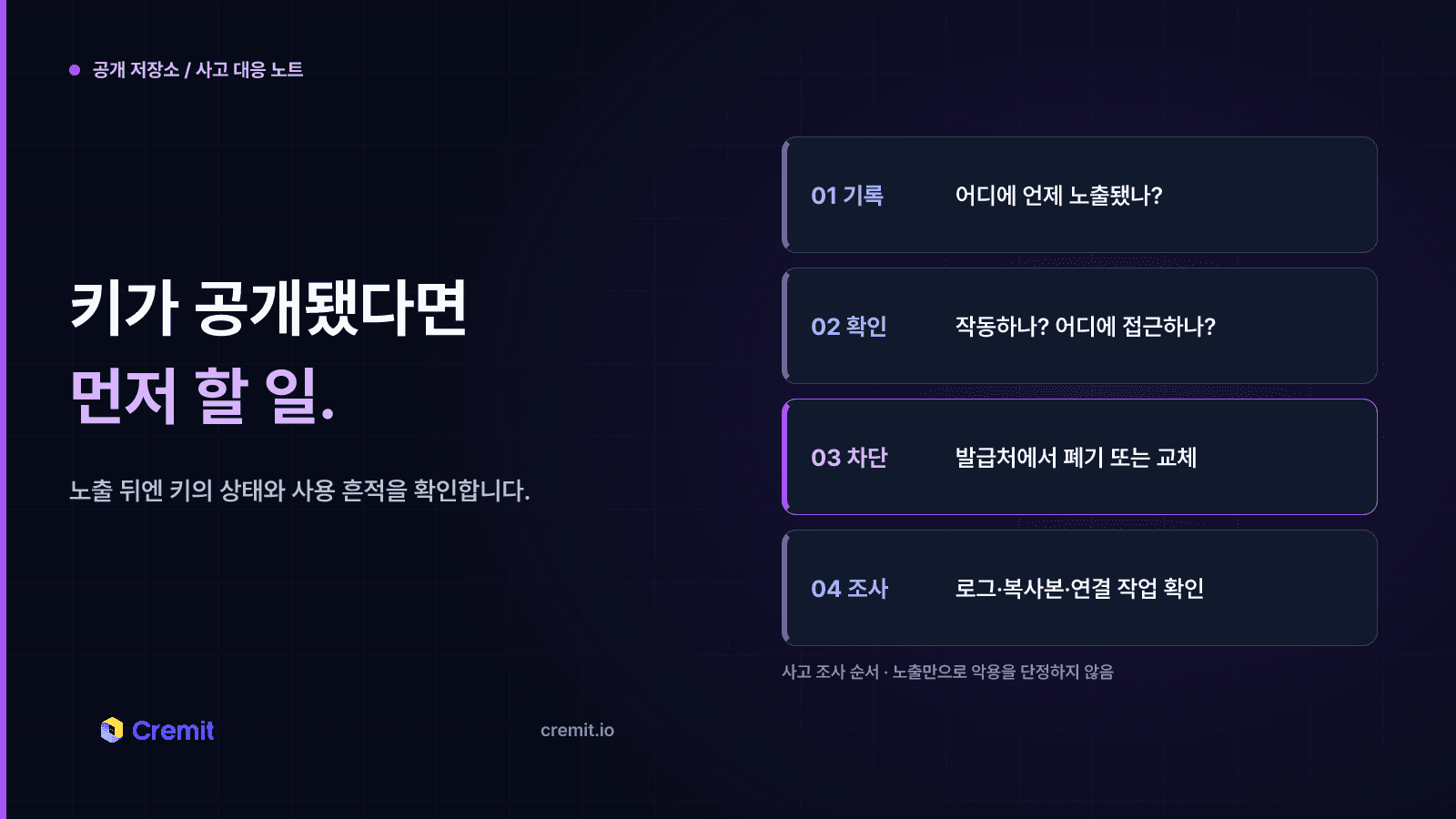공개 저장소에 API 키가 노출됐다면 먼저 확인할 것